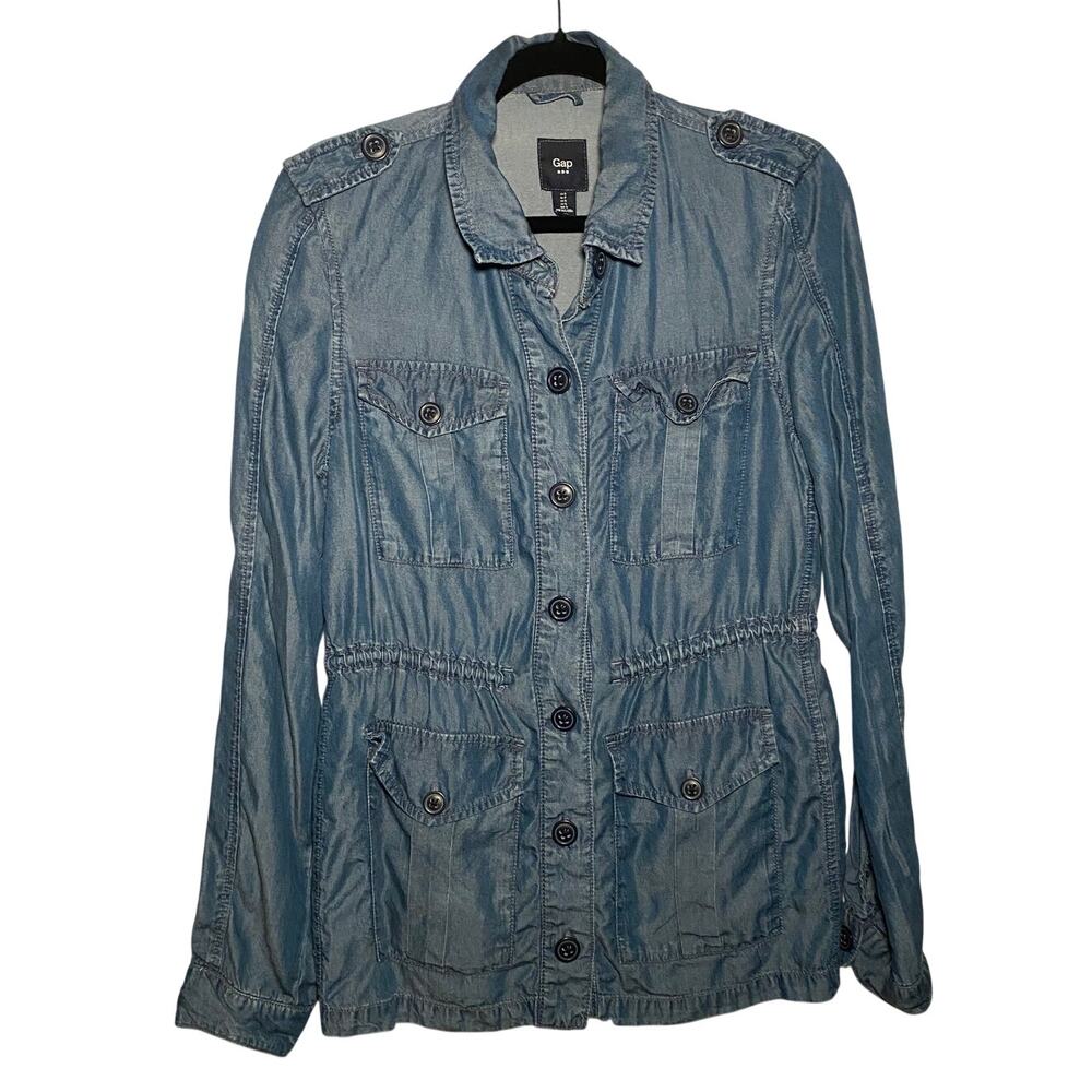 Gap - Women's Blue Lightweight Utility Jacket - Size S